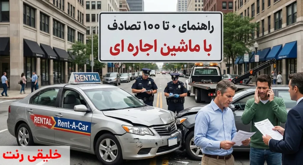 راهنمای 0 تا 100 تصادف با ماشین اجاره ای | خلیقی رنت