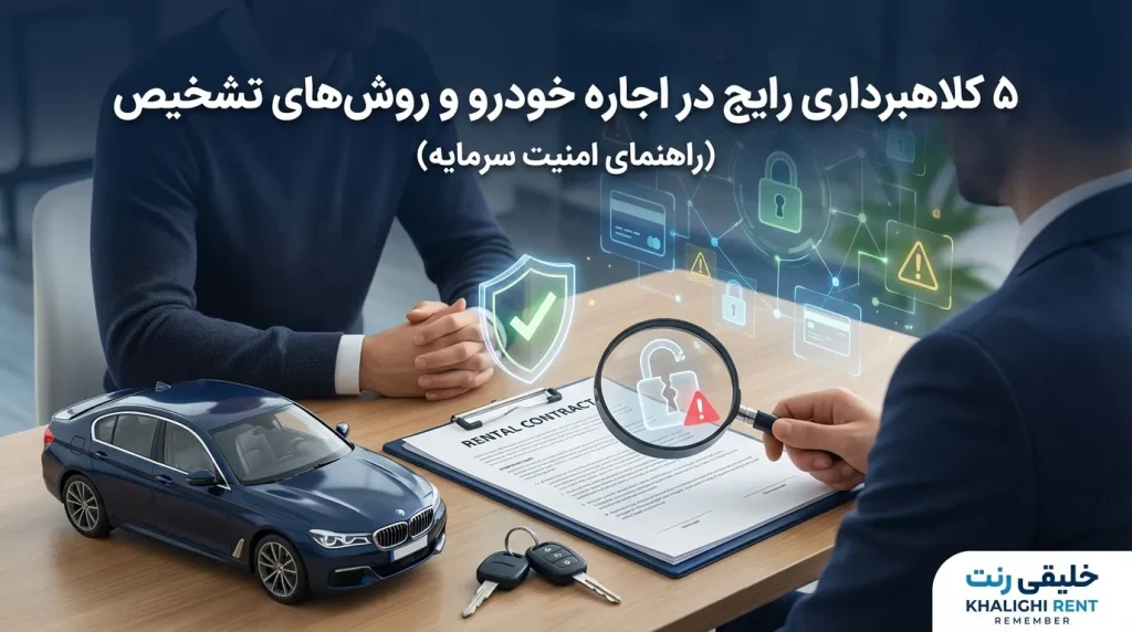 ۵ کلاهبرداری رایج در اجاره خودرو و روش‌های تشخیص (راهنمای امنیت سرمایه)