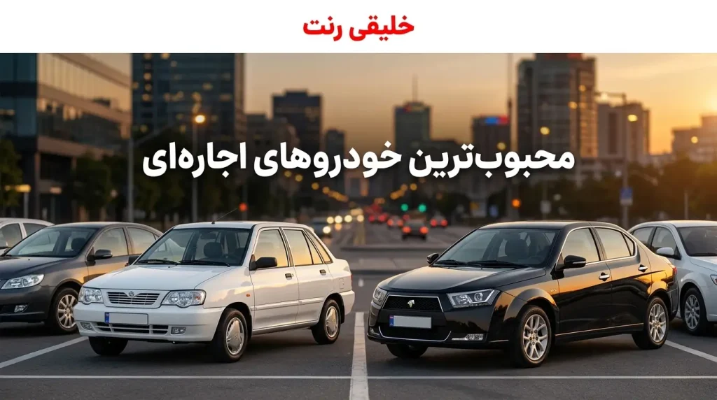 از پراید تا دنا؛ محبوب‌ترین خودروهای ایرانی اجاره؟
